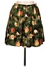 JACK 100% Rayon Floral Green Casual Skirt Size 6 - photo 1