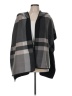 Ike Behar 100% Polyester Gray Poncho One size - photo 1