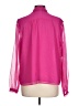 Ann Taylor 100% Polyester Pink Long Sleeve Blouse Size L - photo 2