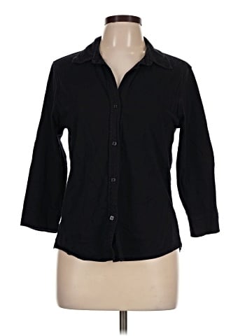Talbots 3/4 Sleeve Button-Down Shirt (view 1)