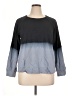 Wearables Color Block Gray Sweatshirt Size XL - photo 1