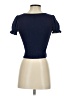 Moa Moa Blue Short Sleeve Top Size S - photo 2