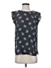 Ann Taylor LOFT 100% Polyester Black Short Sleeve Top Size S - photo 1