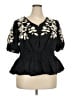 Talbots Black Short Sleeve Blouse Size 2X Petite - photo 1