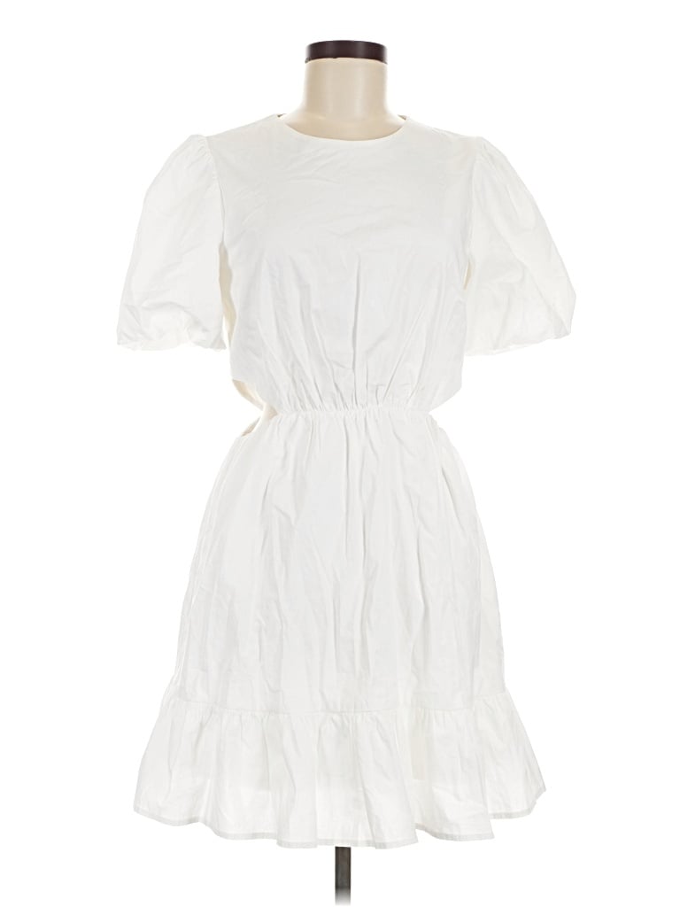 Pre-owned Wayf Casual Dress In White