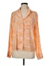 Lands' End 100% Polyester Orange Long Sleeve Blouse Size M - photo 1
