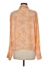 Lands' End 100% Polyester Orange Long Sleeve Blouse Size M - photo 2