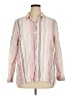 J.Jill 100% Cotton Stripes Ivory Long Sleeve Button-Down Shirt Size XL - photo 1