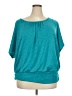 Alyx 100% Polyester Teal Short Sleeve Top Size 3X - photo 1