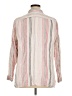 J.Jill 100% Cotton Stripes Ivory Long Sleeve Button-Down Shirt Size XL - photo 2