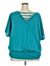 Alyx 100% Polyester Teal Short Sleeve Top Size 3X - photo 2
