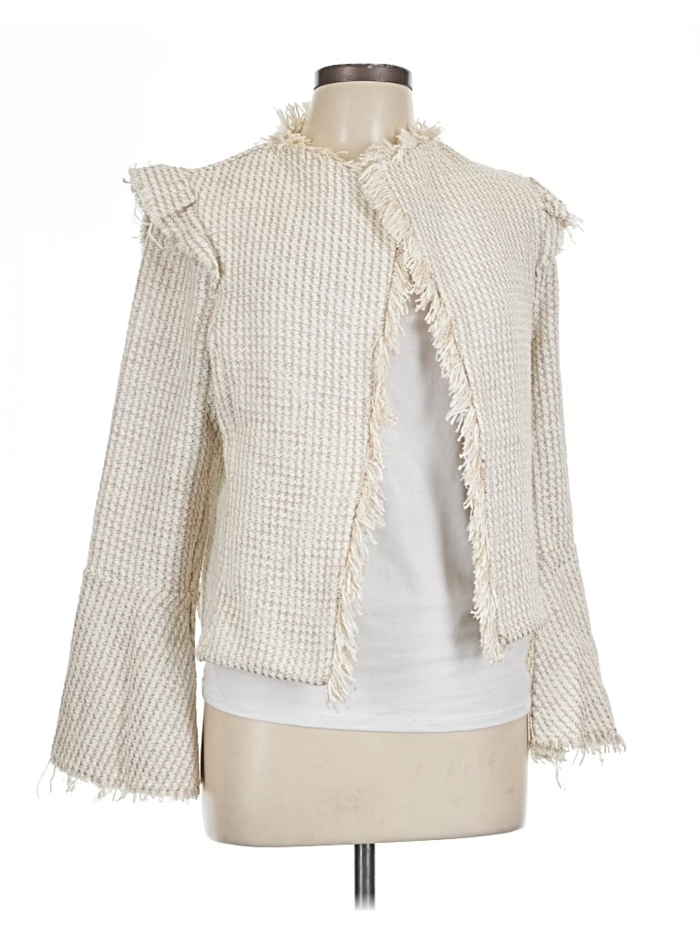 Pre-owned Inc International Concepts Jacket In Ivory