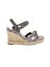Cole Haan 100% Leather Metallic Gray Wedges Size 8 - photo 1