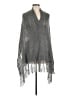 Arden B. 100% Acrylic Gray Poncho One size - photo 1