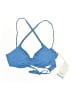 Carve Designs Solid Blue Swimsuit Top Size S - photo 1
