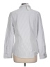Chico's Stripes Silver Long Sleeve Button-Down Shirt Size Lg (2) - photo 2