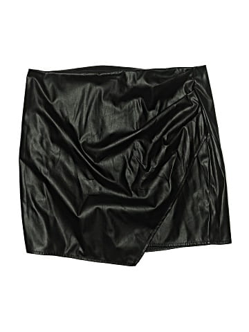 Shein Faux Leather Skirt (view 1)