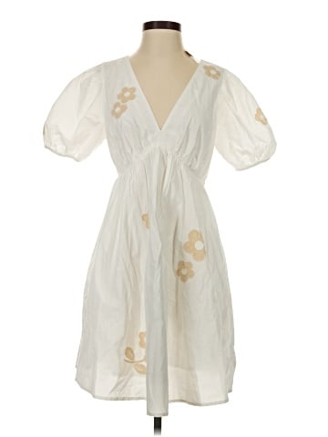 Madewell Annamarie Embroidered Mini Dress (view 1)