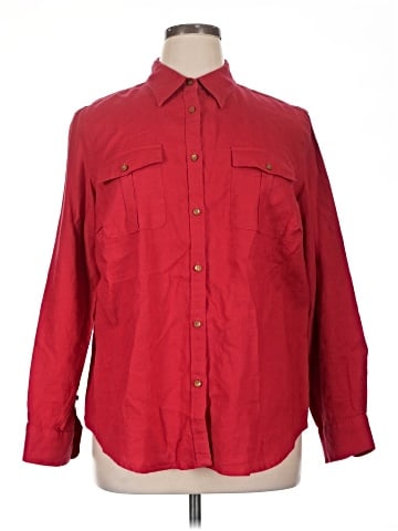 Lauren by Ralph Lauren Long Sleeve Button-Down Shirt (view 1)