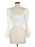 Princess Polly 100% Polyester White 3/4 Sleeve Blouse Size 6 - photo 2