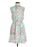 First Love 100% Polyester Tropical Green Casual Dress Size M - photo 1