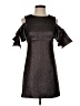 Milly Metallic Black Pink Cocktail Dress Size 0 - photo 1