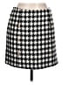 VICI 100% Polyester Houndstooth Gray Black Casual Skirt Size L - photo 1