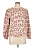 Como Blu Animal Print Tan Pullover Sweater Size L - photo 1