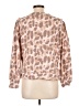 Como Blu Animal Print Tan Pullover Sweater Size L - photo 2
