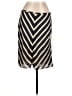 H Hilfiger 100% Silk Chevron-herringbone Ivory Gold Silk Skirt Size 12 - photo 1