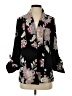 Chico's 100% Polyester Floral Black Blazer Size Sm (0) - photo 1