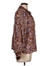 Democracy 100% Rayon Paisley Brown Long Sleeve Blouse Size L - photo 4