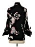 Chico's 100% Polyester Floral Black Blazer Size Sm (0) - photo 2