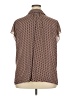 Max Studio 100% Polyester Chevron-herringbone Brown Short Sleeve Blouse Size XXL (estimated) - photo 2