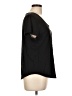 Ann Taylor LOFT Black Short Sleeve Top Size L - photo 4