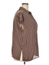 Max Studio 100% Polyester Chevron-herringbone Brown Short Sleeve Blouse Size XXL (estimated) - photo 4