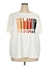 Blush 100% Polyester Ivory Short Sleeve T-Shirt Size 3X - photo 1
