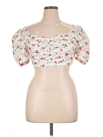 Lulus Short Sleeve Blouse (view 1)