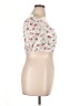 Lulus 100% Polyester Ivory Short Sleeve Blouse Size XL - photo 4