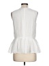 Banana Republic 100% Polyester White Sleeveless Blouse Size 10 - photo 2