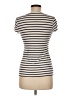 Max Studio Stripes Ivory Short Sleeve T-Shirt Size M - photo 2