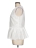 Banana Republic 100% Polyester White Sleeveless Blouse Size 10 - photo 5