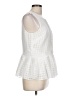 Banana Republic 100% Polyester White Sleeveless Blouse Size 10 - photo 4