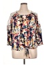 New York Laundry 100% Polyester Blue 3/4 Sleeve Blouse Size XL - photo 1