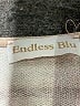 Endless Blu Stripes Tan Cocktail Dress Size M - photo 7