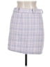 Fanco 100% Polyester Plaid Blue Casual Skirt Size M - photo 2