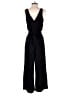 A New Day 100% Polyester Solid Black Jumpsuit Size S - photo 2
