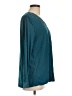 Logo Layers Teal Long Sleeve Blouse Size L - photo 4