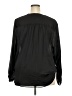 Woman 100% Polyester Black Long Sleeve Blouse Size 2X - photo 2