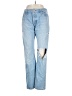 Madewell 100% Cotton Hearts Blue Jeans Size 30 waist - photo 1